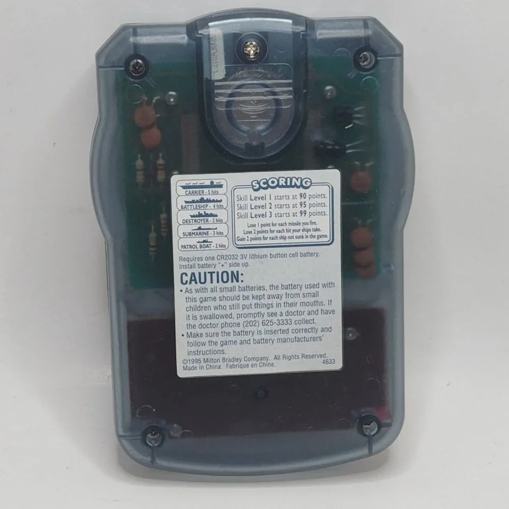 Milton Bradley Battleship Handheld Electronic Game 1995 B